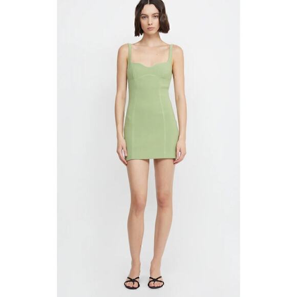 NWT Bec & Bridge Zoey Mini Dress Women's Pear Sorbet Size US 4
